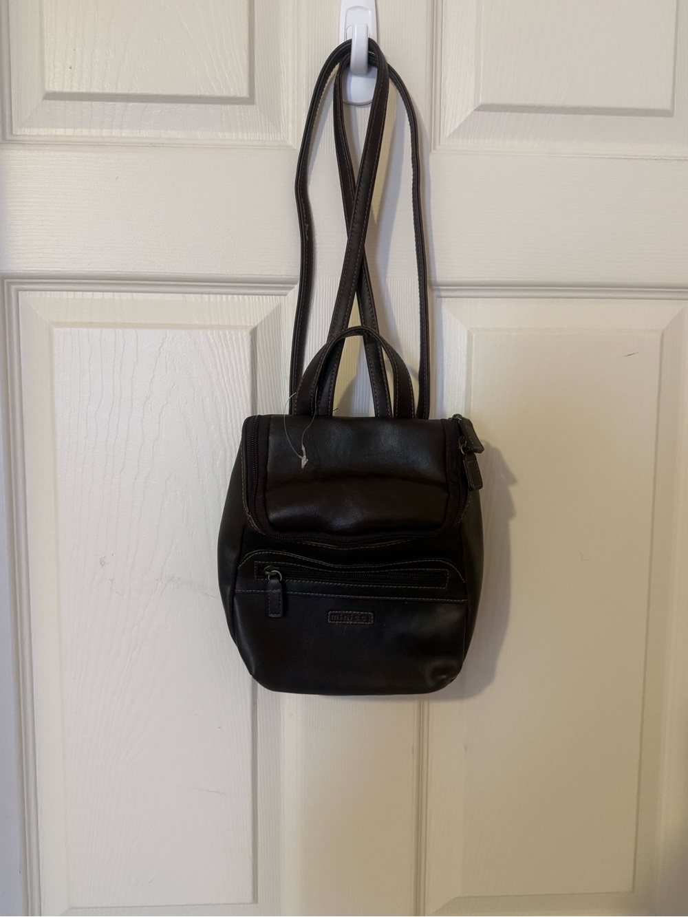MINICCI Dark Brown back pack bag with adjustable straps